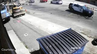 Car Crashes Into Springfield Police Patrol Car