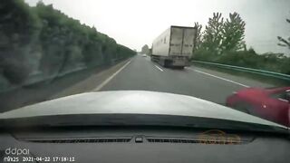 Car Crushed By Truck