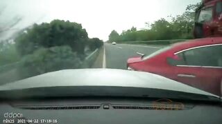 Car Crushed By Truck