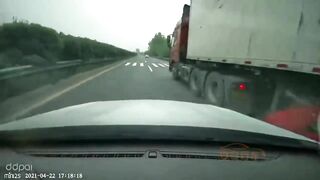 Car Crushed By Truck