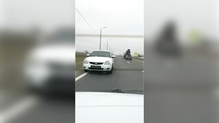 The Car Lost Control And Crashed