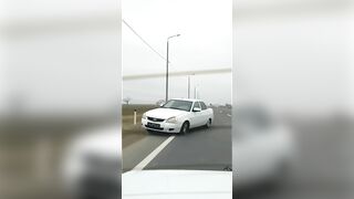 The Car Lost Control And Crashed
